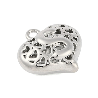 Hollow Brass Pendants for Valentine's Day KK-M289-03S-P-1