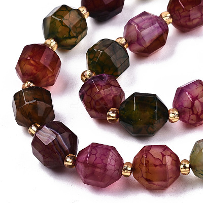 Natural Agate Beads Strands G-T131-82B-06-1