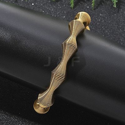 304 Stainless Steel Stretch Bangles for Women LS-BJEW-P315-02C-G-1