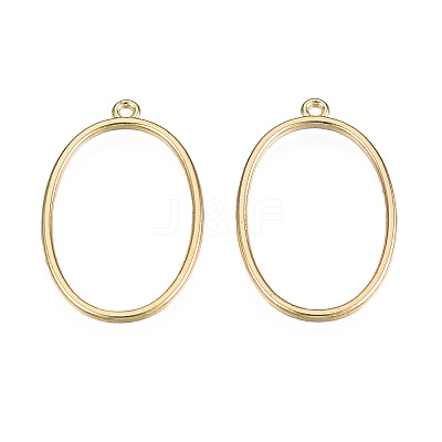 Alloy Open Back Bezel Pendants X-PALLOY-T085-08LG-1