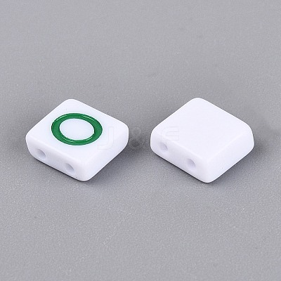 Opaque Acrylic Enamel Beads SACR-Q001-18C-1