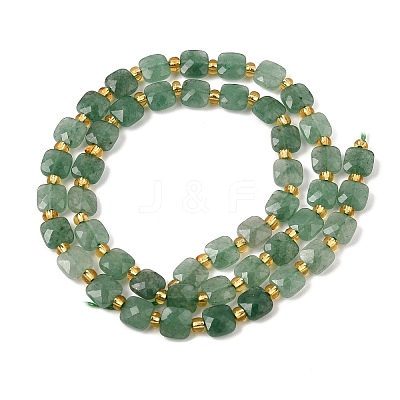 Natural Green Aventurine Beads Strands GG-CBA96AE-A08-6x6mm-1