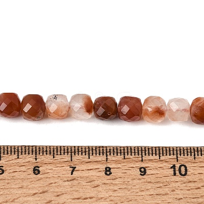 Natural Red Rabbit Hair Rutilated Quartz Beads Strands GG-CBA4808-B02-04-1