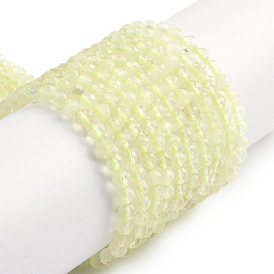 Natural Lemon Quartz(Heated) Beads Strands G-K366-B01-02-1
