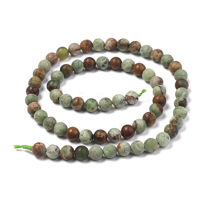 Natural Green Opal Beads Strands G-K209-04B-8mm-A-1