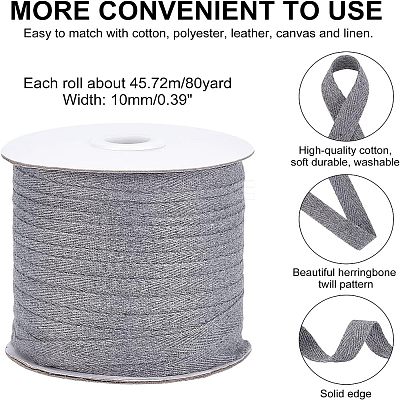 Cotton Twill Tape Ribbons OCOR-WH0058-35R-1