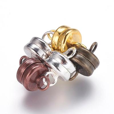 Brass Magnetic Clasps with Loops KK-P114-07-1