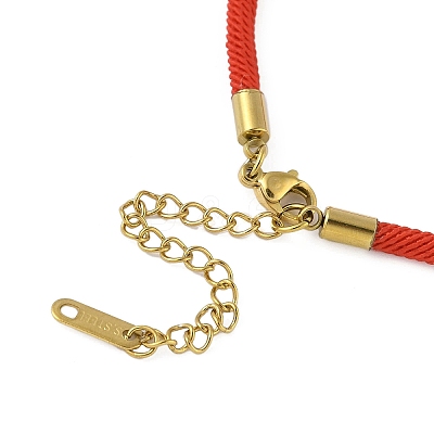 Round Polyester Twisted Cord Bracelet Makings LS-STAS-P408-20G-02-1