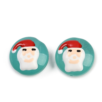 Christmas Handmade Lampwork Enamel Beads LAMP-C020-03D-1