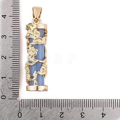 Synthetic Luminous Stone Column Pendants FIND-C058-01G-02-1
