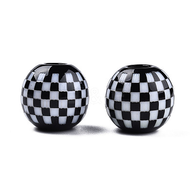 Opaque Resin European Beads RESI-N022-11-1