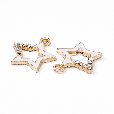 Alloy Rhinestone Pendants PALLOY-P287-09G-01-1