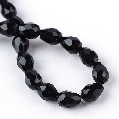 Transparent Glass Bead Strands LS-GLAA-R024-6x8mm-12-1