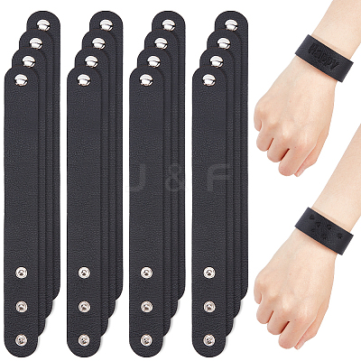 Adjustable Plain Leather Cord Bracelet BJEW-WH0022-48A-1