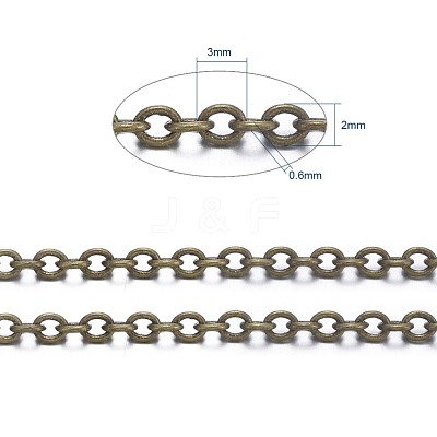 Brass Cable Chains CHC027Y-AB-1