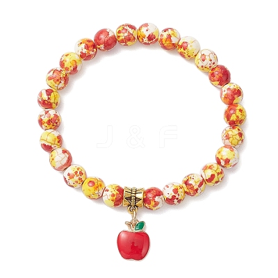 Alloy Enamel Charm Bracelets BJEW-JB12406-1