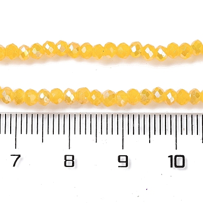 Baking Electroplate Glass Beads Strands LS-DGLA-A039-J4mm-B13-1