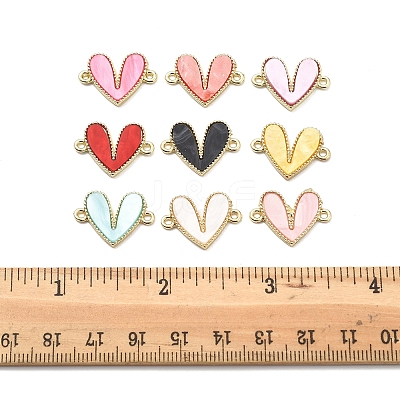 18Pcs 9 Colors Alloy Acrylic Connector Charms FIND-FS0004-33-1