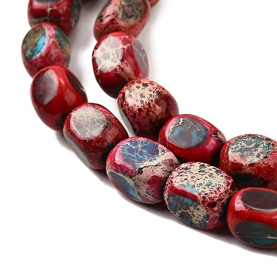 Natural Imperial Jasper Beads Strands G-E444-54-01-1