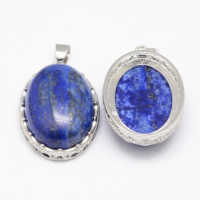 Natural Lapis Lazuli Pendants G-D851-32-1