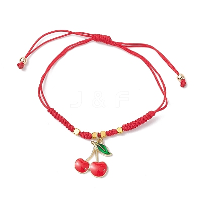 Alloy Enamel Charm Bracelets BJEW-JB12519-02-1