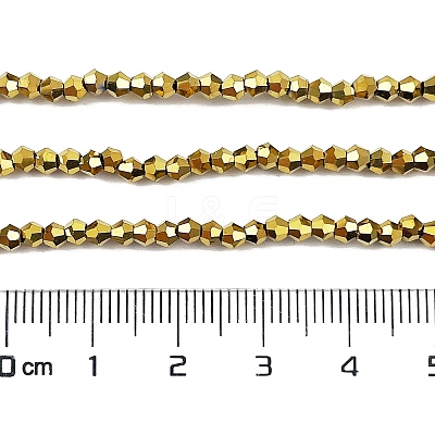 Transparent Electroplate Glass Beads Strands EGLA-A039-T2mm-UA01-1