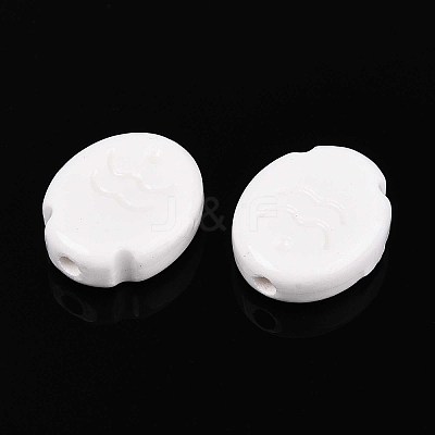 Handmade Porcelain Ceramic Beads PORC-T133-24G-1