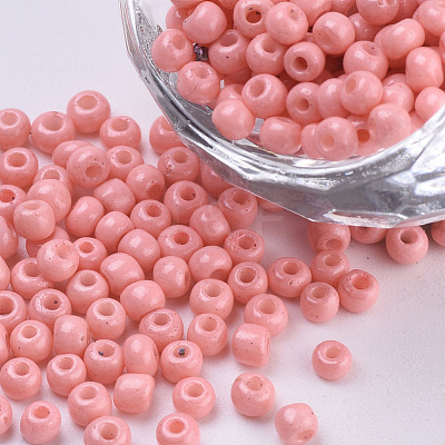 Baking Paint 8/0 Glass Seed Beads SEED-Q025-3mm-L11-1