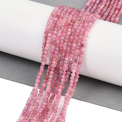 Natural Pink Tourmaline Beads Strands G-F782-A04-01-1