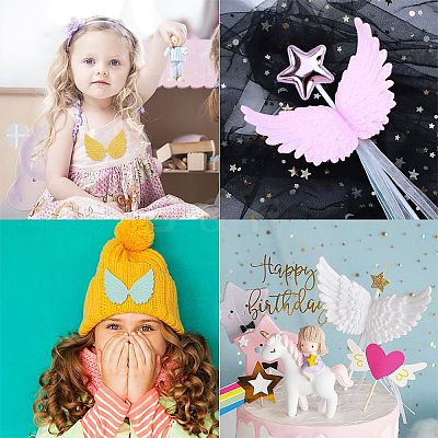 40Pcs 5 Colors Cloth Patches DIY-GF0005-06-1