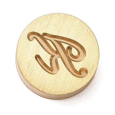 Golden Tone Brass Letter Stamps KK-R005-01K-1