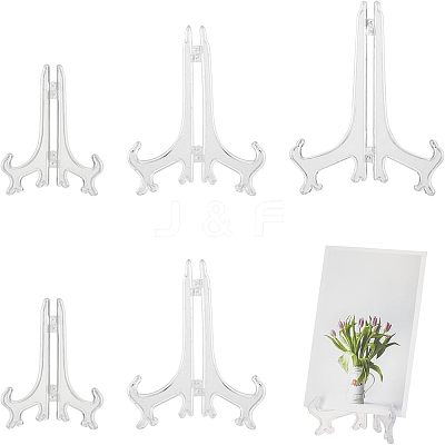 6Pcs 3 Styles Plastic Display Stands ODIS-NB0001-11-1