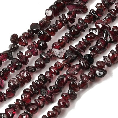 Natural Garnet Beads Strands G-P406-55-1