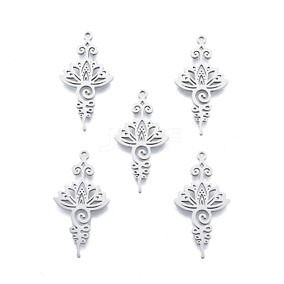 Non-Tarnish 201 Stainless Steel Pendant X-STAS-B027-16P-1
