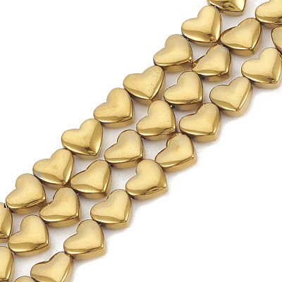 Electroplate Non-magnetic Synthetic Hematite Beads Strands X-G-T061-101F-1