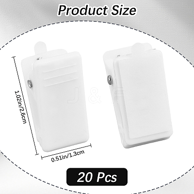 Rectangle Acrylic Clips FIND-WH20008-40B-1