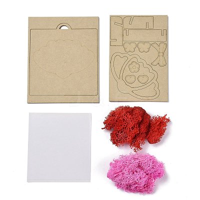 DIY Handmade Wooden Art kits DIY-P014-A04-1