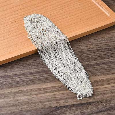 Iron Cable Chain Necklace Making MAK-YW0001-12-1