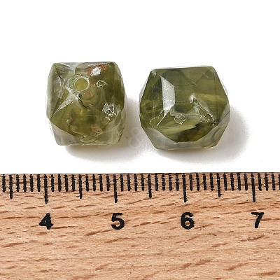 Opaque Acrylic Imitation Gemstone Beads OACR-G061-03D-1