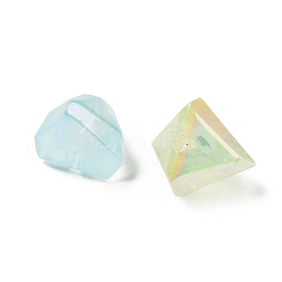 UV Plating Opaque Acrylic Imitation Jelly Beads OACR-D316-05A-1
