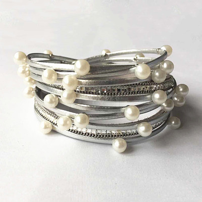PU Leather Multi-layered Bracelets WG13214-12-1