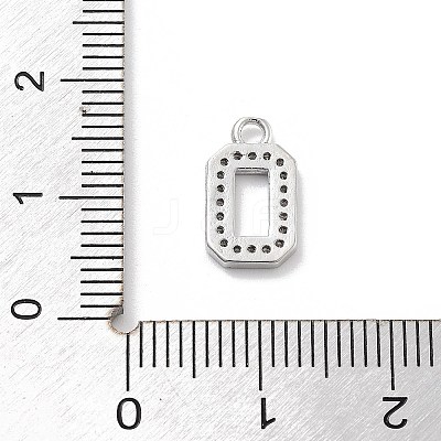 Brass Micro Pave Clear Cubic Zirconia Pendants LS-ZIRC-I067-02A-1