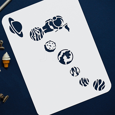 Plastic Drawing Painting Stencils Templates DIY-WH0396-381-1