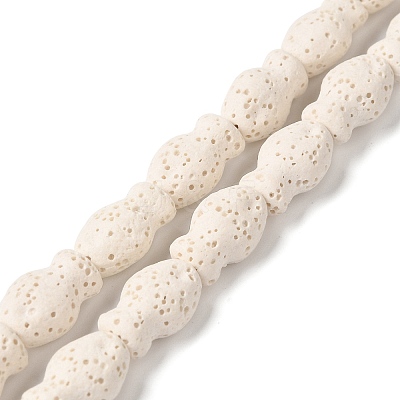 Natural Lava Rock Beads Strands G-U007-01M-1