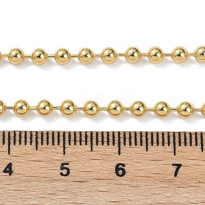 Rack Plating Brass Ball Chain Necklaces for Women X-NJEW-G102-01A-G-1