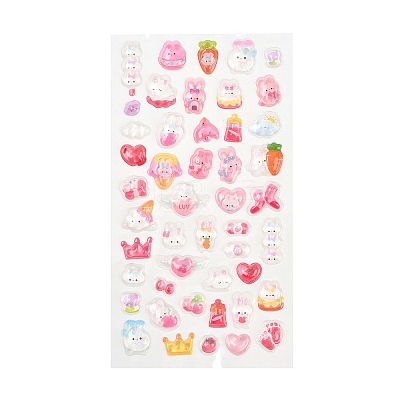 Epoxy Resin 3D Puffy Stickers DIY-G122-01E-1