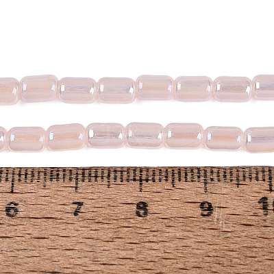 Electroplate Imitation Jade Glass Beads Strands EGLA-Q132-03A-B02-1