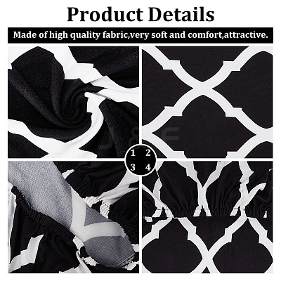 Polyester Elastic Chair Cushion FIND-WH0417-71C-1