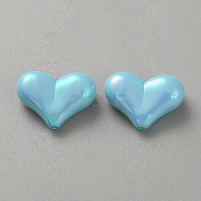 10Pcs Opaque Acrylic Beads LS-SACR-WH0008-020I-1