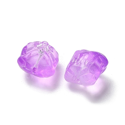 Baking Paint Transparent Glass Beads GLAA-C035-01S-1